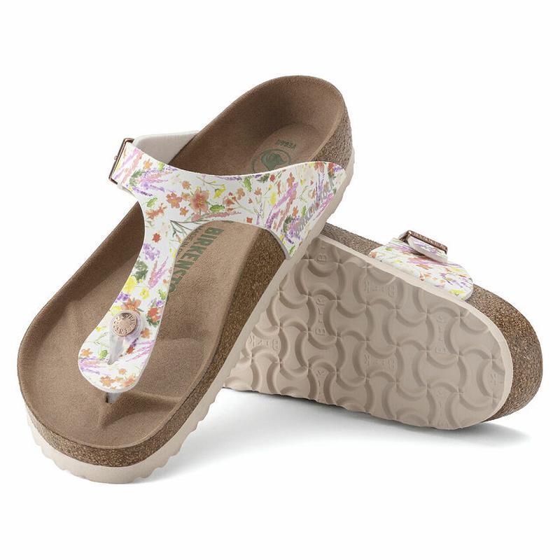 Birkenstock Vegan Summer Birko Flor Gizeh Dame Flerfarvede | DK 441FDN